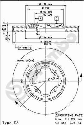 Disco freno anteriore Honda cod.09.6726.10