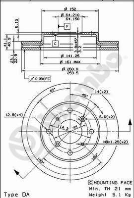 Disco freno anteriore Honda cod.09.6753.10