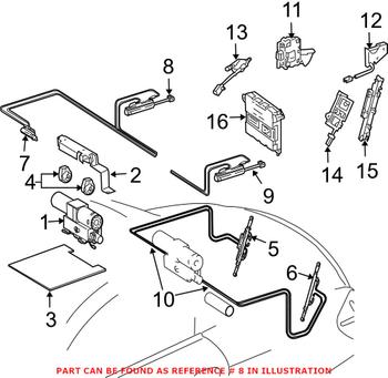 Revisioniamo il tuo Cilindro Idraulico per capote Mercedes R171 SLK-Class codice originale A1718000472