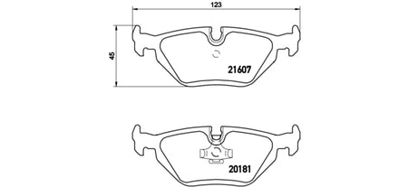 Pastiglie freno posteriori Bmw cod.p06013