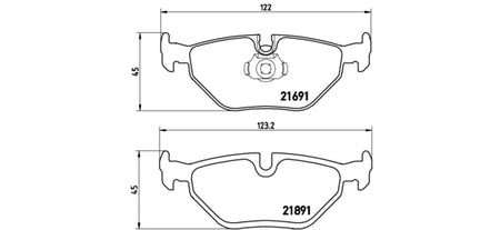Pastiglie freno posteriori Bmw cod.p06023