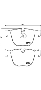 Pastiglie freno posteriori Bmw cod.p06026