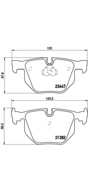 Pastiglie freno posteriori Bmw cod.p06029