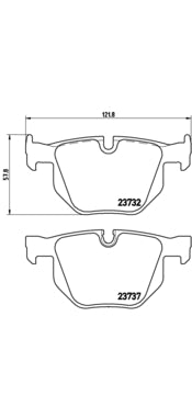 Pastiglie freno posteriori Bmw cod.p06033