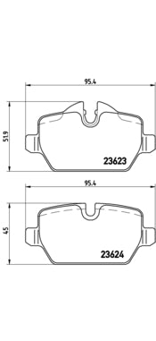 Pastiglie freno posteriori Bmw cod.p06037