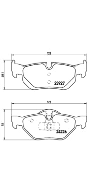 Pastiglie freno posteriori Bmw cod.p06038