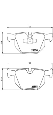 Pastiglie freno posteriori Bmw cod.p06039