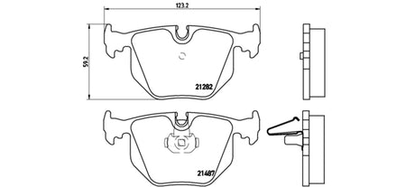 Pastiglie freno posteriori Bmw cod.p06044