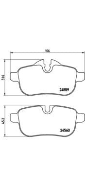 Pastiglie freno posteriori Bmw cod.p06062