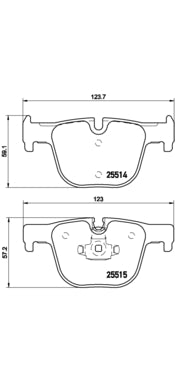 Pastiglie freno posteriori Bmw cod.p06072