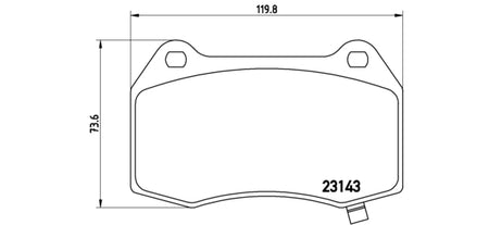 Pastiglie freno posteriori Chevrolet cod.p09003