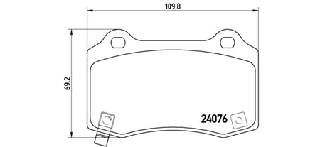 Pastiglie freno posteriori Chrysler cod.p11024