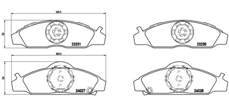 Pastiglie freno anteriori Daewoo cod.p15008