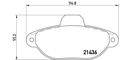 Pastiglie freno anteriori Fiat cod.p23060