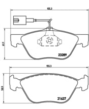 Pastiglie freno anteriori Alfa Romeo 145-146 cod.p23077 Brembo