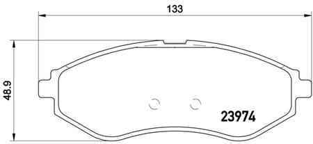 Pastiglie freno anteriori Daewoo cod.p24048