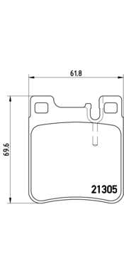 Pastiglie freno posteriori Chrysler cod.p50017