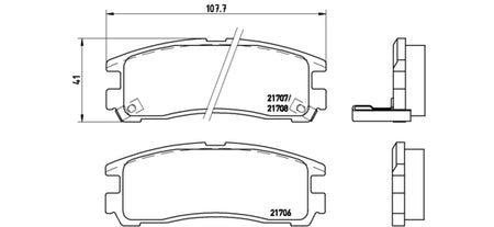 Pastiglie freno posteriori Chrysler cod.p54012
