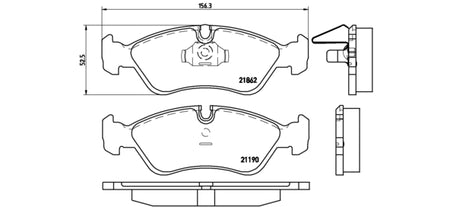 Pastiglie freno anteriori Daewoo cod.p59017