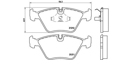 Pastiglie freno anteriori Audi cod.p61049 Brembo