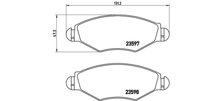 Pastiglie freno anteriori Citroen cod.p61063 Brembo