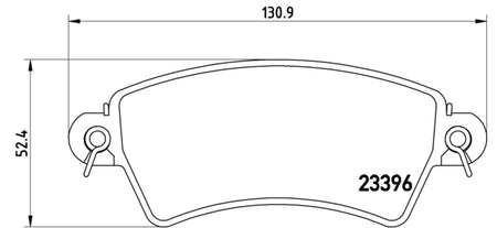 Pastiglie freno anteriori Citroen cod.p61065 Brembo