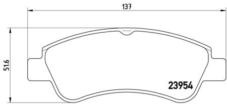 Pastiglie freno anteriori Citroen cod.p61066 Brembo