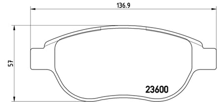 Pastiglie freno anteriori Citroen cod.p61068 Brembo