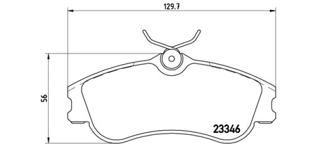 Pastiglie freno anteriori Citroen cod.p61069 Brembo