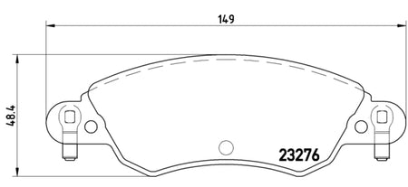 Pastiglie freno anteriori Citroen cod.p61070 Brembo