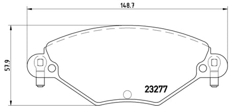 Pastiglie freno anteriori Citroen cod.p61071 Brembo