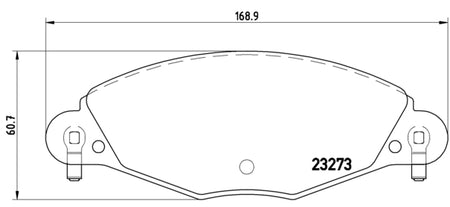 Pastiglie freno anteriori Citroen cod.p61072 Brembo