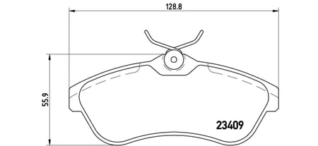 Pastiglie freno anteriori Citroen cod.p61075 Brembo