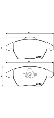 Pastiglie freno anteriori Citroen cod.p61076 Brembo