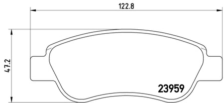 Pastiglie freno anteriori Citroen cod.p61081 Brembo