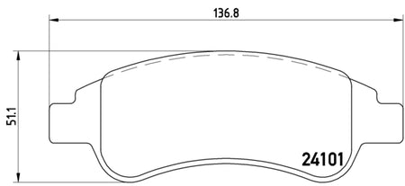 Pastiglie freno anteriori Citroen cod.p61082 Brembo