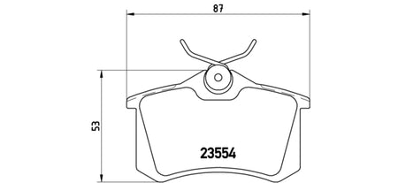 Pastiglie freno posteriori Audi cod.p85017