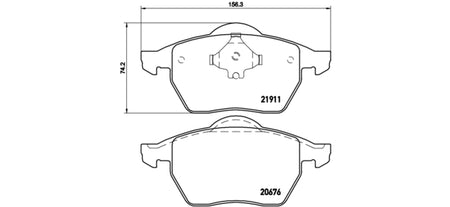 Pastiglie freno anteriori Audi cod.p85035 Brembo