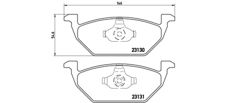 Pastiglie freno anteriori Audi cod.p85041 Brembo