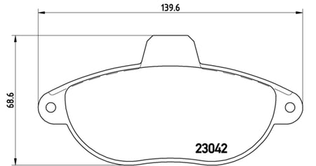 Pastiglie freno anteriori Fiat cod.p23072