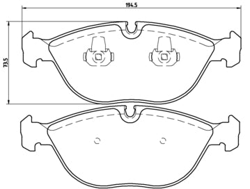Pastiglie freno anteriori Volkswagen cod.p06019