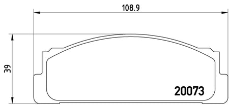 Pastiglie freno anteriori Fiat 127 cod.p23003