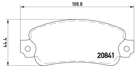 Pastiglie freno posteriori Lancia cod.p23014