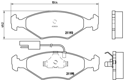 Pastiglie freno anteriori Innocenti cod.p23039