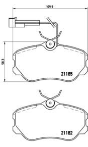 Pastiglie freno anteriori Fiat cod.p23045