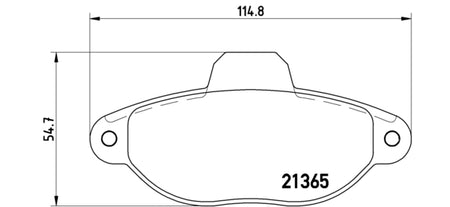 Pastiglie freno anteriori Fiat cod.p23054