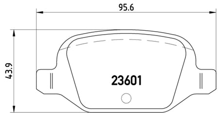 Pastiglie freno posteriori Lancia cod.p23064