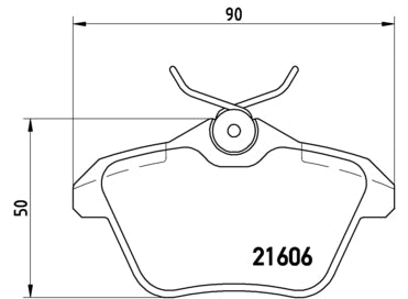 Pastiglie freno posteriori Lancia cod.p23067