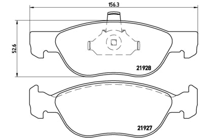 Pastiglie freno anteriori Fiat cod.p23081