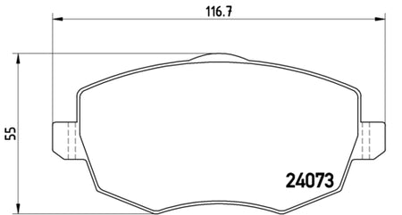 Pastiglie freno anteriori Lancia cod.p23094